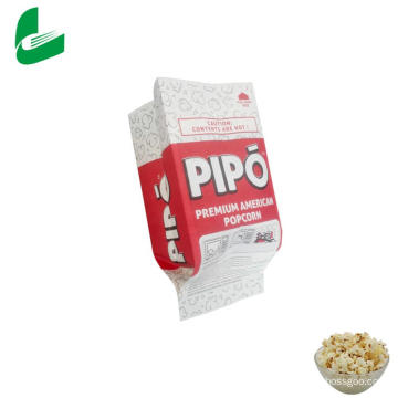 Kraft greaseproof microwavable popcorn paper packaging bag